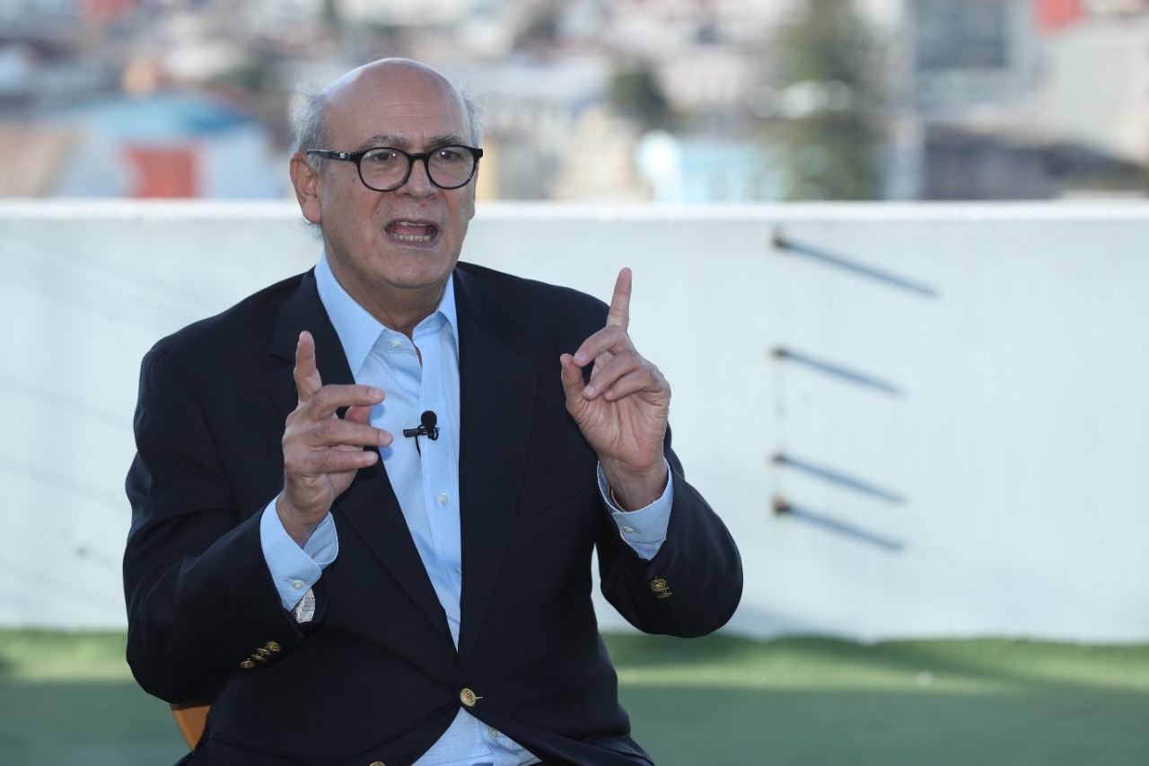 Carlos Fernando Chamorro, periodista de Nicaragua, visita Prensa Libre. (Foto Prensa Libre: Byron García)