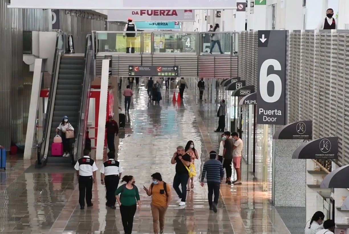 Vista de una de las terminales del Aeropuerto Internacional de la Ciudad de México (AICM). (Foto Prensa Libre: Captura de video AICM)
