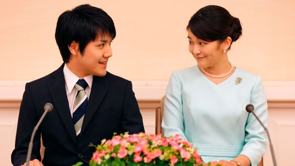 La princesa Mako y su prometido, Kei Komuro, se casan el 26 de octubre. (GETTY IMAGES)