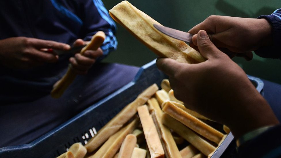 El Chhurpi tiene un sabor intenso y ahumado.