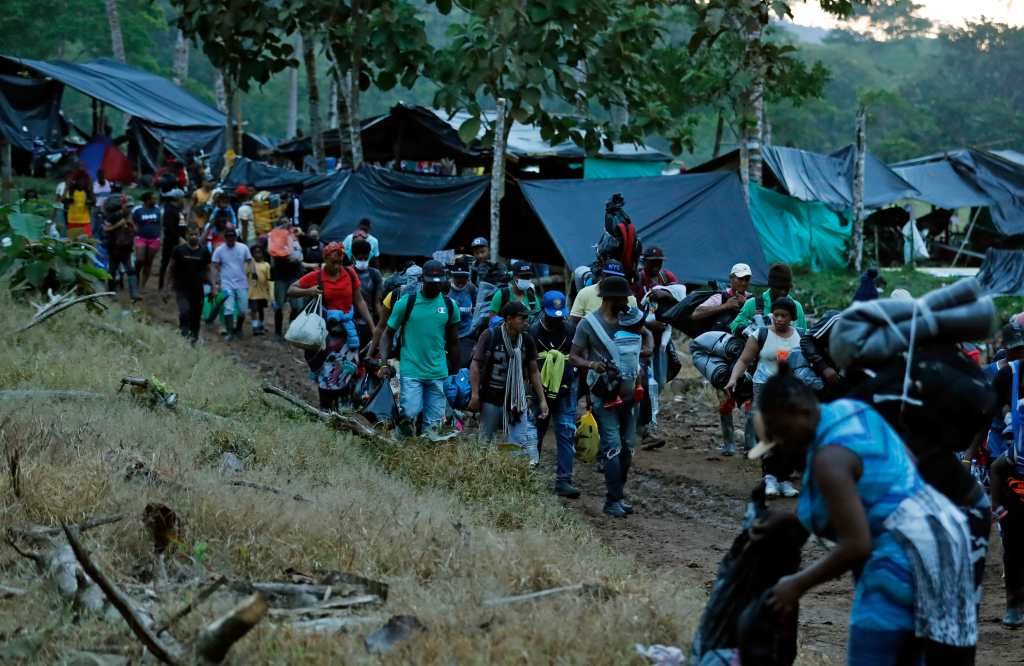 La llegada de haitianos a Estados Unidos pasando por varios países como Colombia, representó una crisis para sus fronteras. (Foto Prensa Libre: EFE)