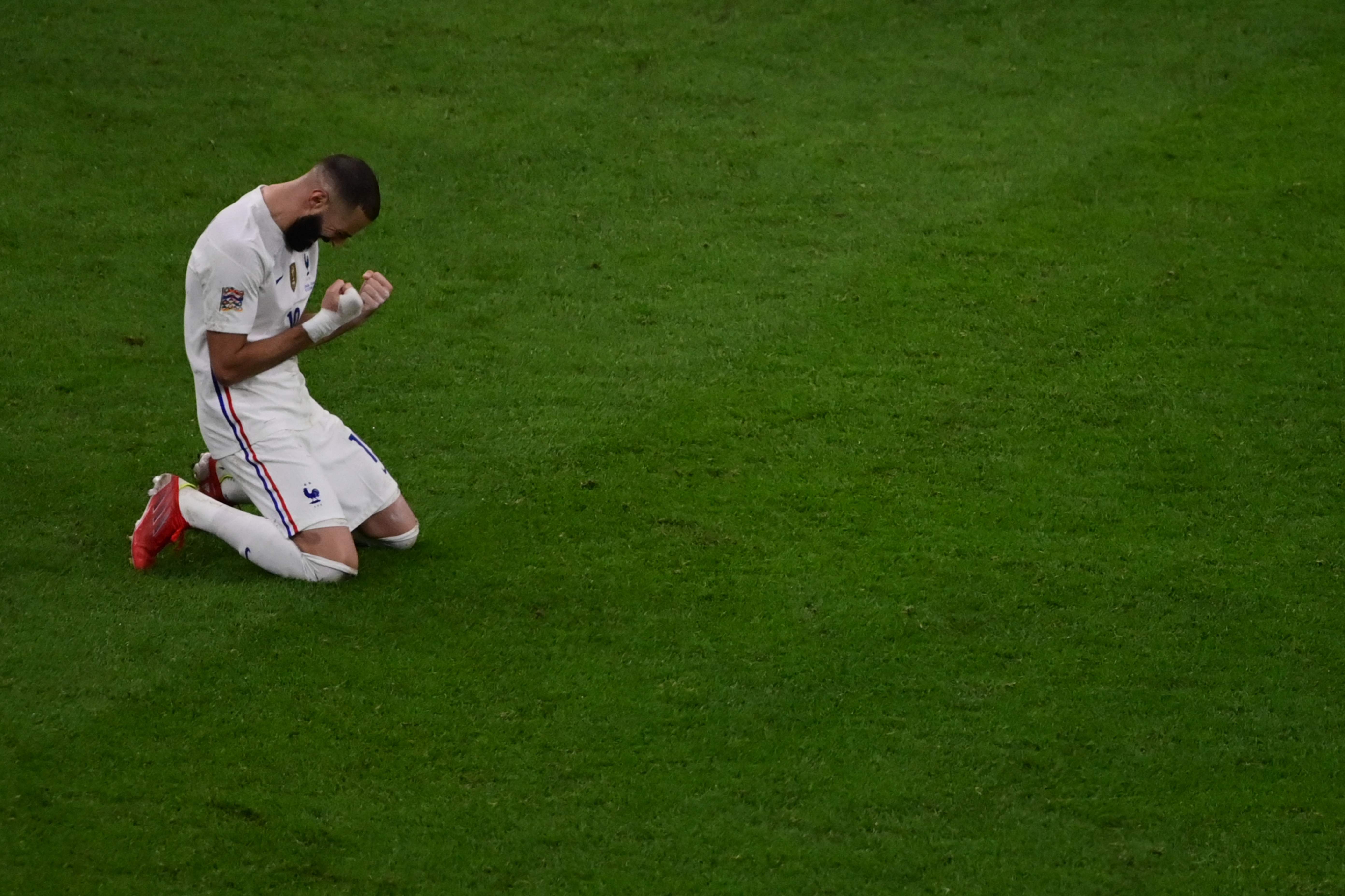 Karim Benzema, jugador del Real Madrid y de la selección francesa. (Foto Prensa Libre: AFP)