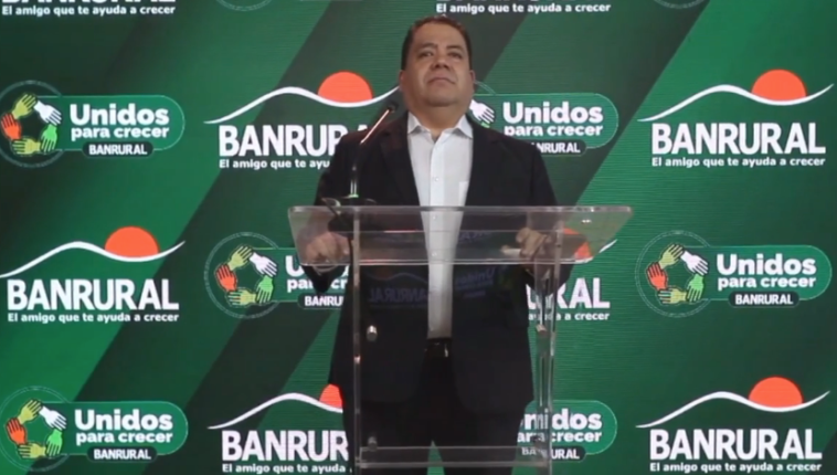 Edgar Guzmán, gerente general de Banrural. Foto Prensa Libre: Cortesía
