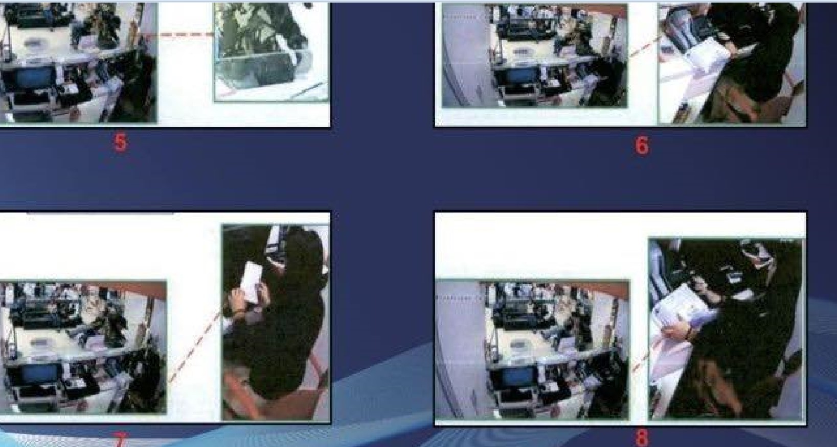 Cámaras de seguridad revelaron cómo un sujeto robo Q120 mil en 2019 de una agencia bancaria en la zona 11 capitalina. (Foto Prensa Libre: MP)