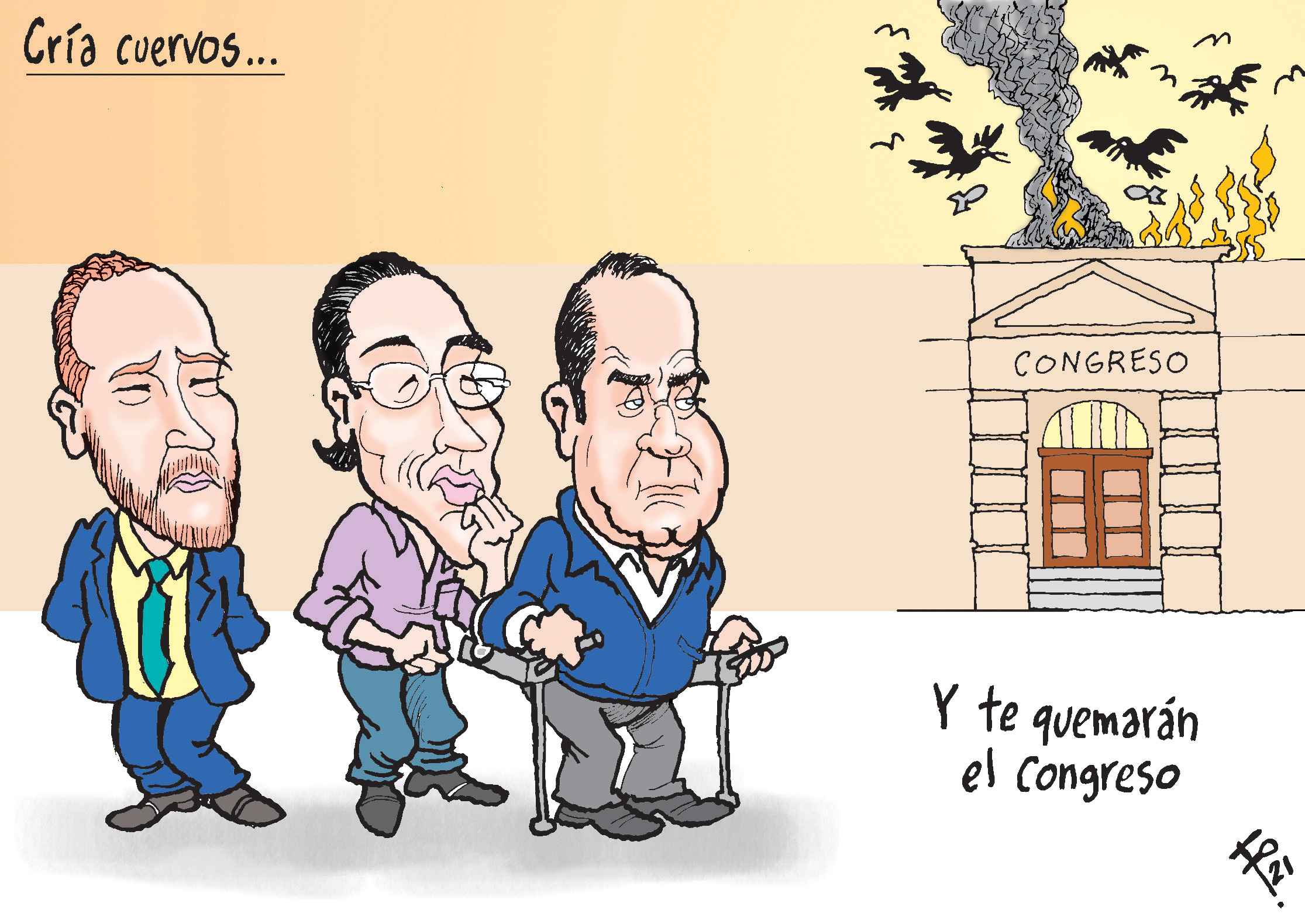 Personajes: Álvaro Arzú Escobar, Felipe Alejos y Alejandro Giammattei.