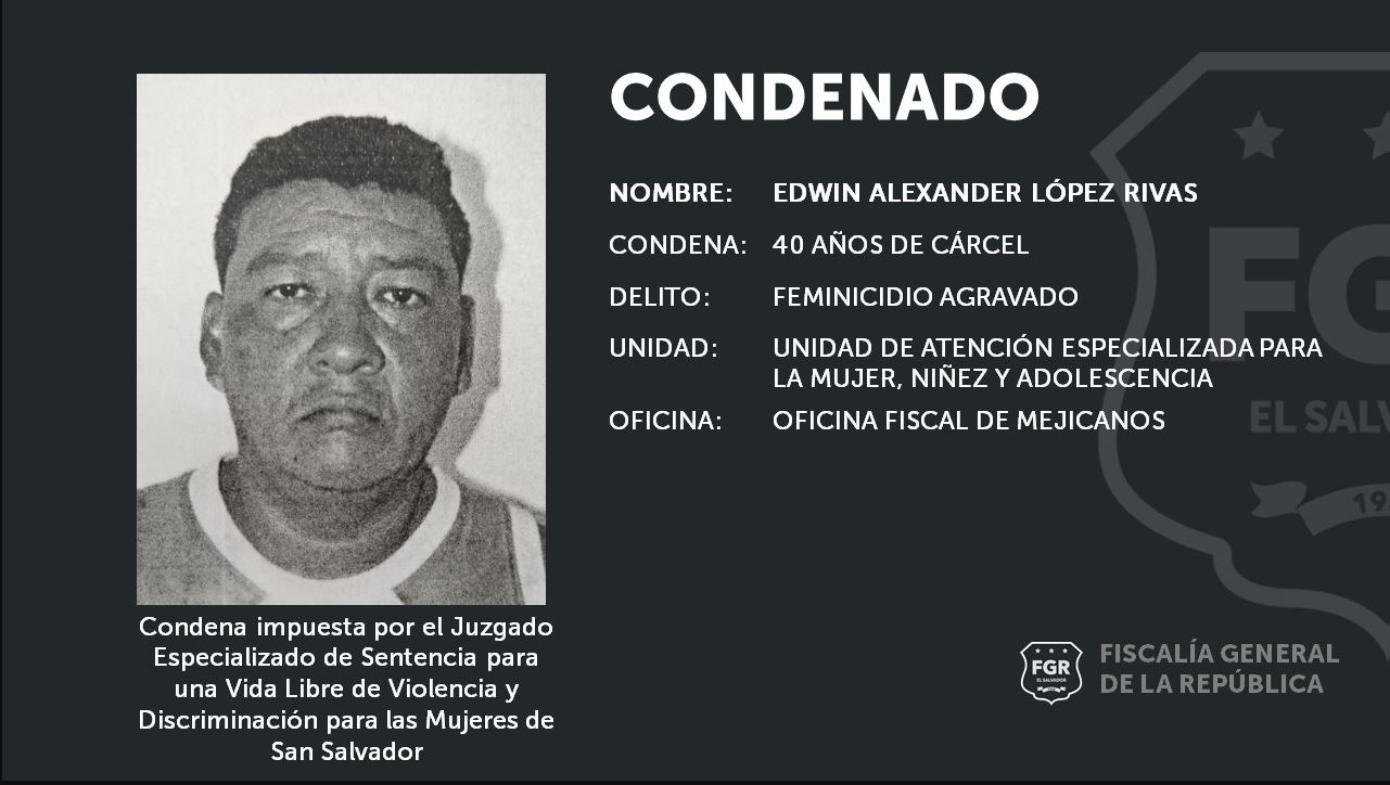 Edwin Alexánder López Rivas fue condenado a 40 años de cárcel. (Foto Prensa Libre: ) 