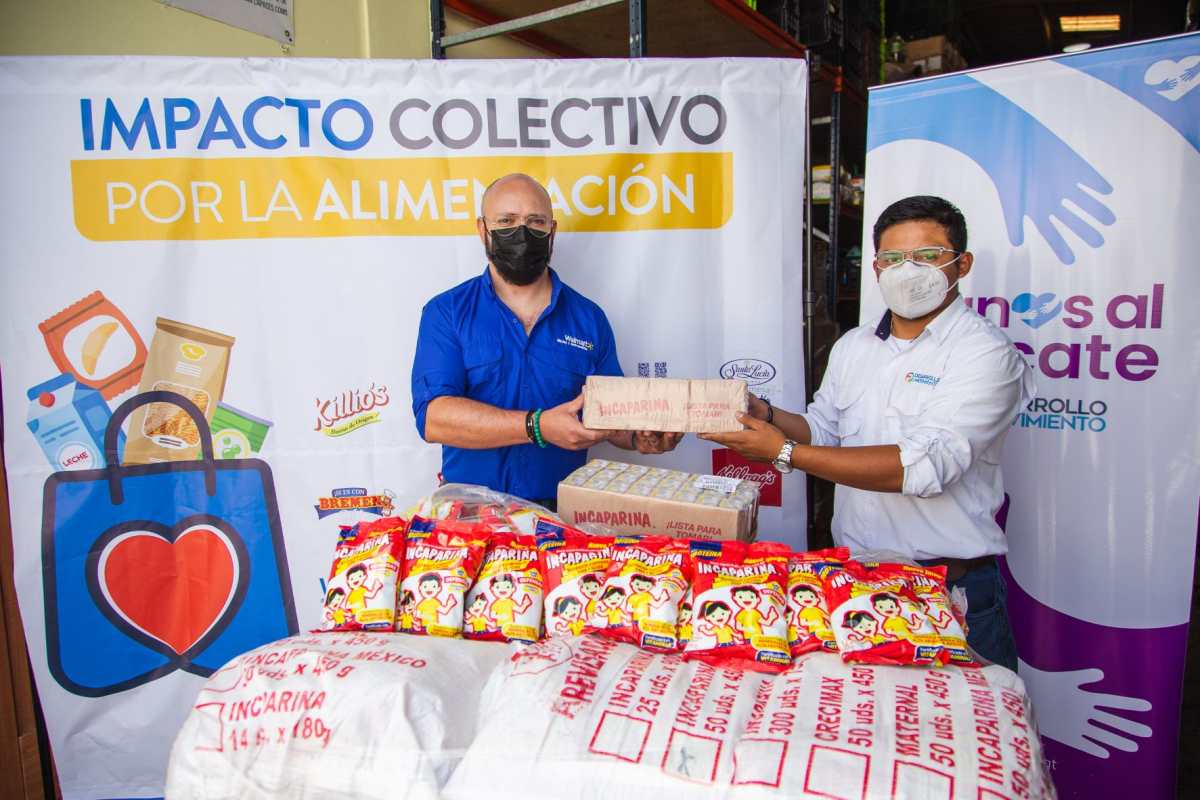 Empresas se unen y hacen donación de alimentos a familias guatemaltecas