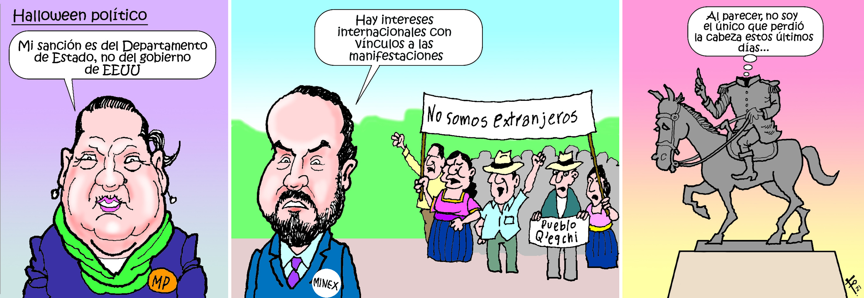 Personajes: Consuelo Porras y Pedro Brolo.