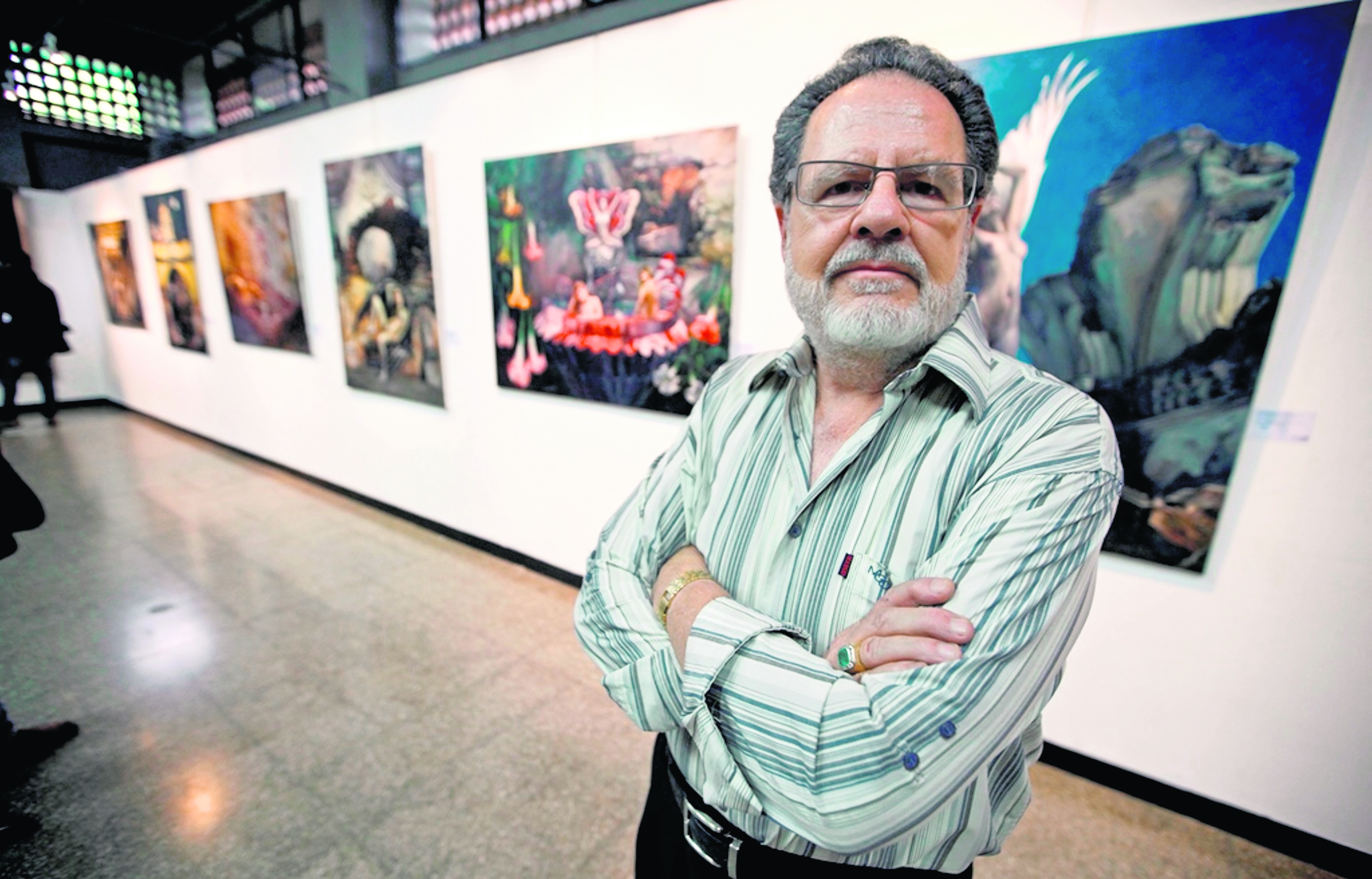 El artista de la plástica guatemalteca Manolo Gallardo falleció a los 85 años. (Foto Prensa Libre: Hemeroteca PL)