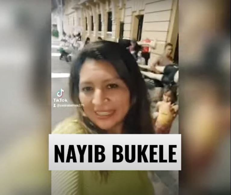 Yanira Berríos y Nayib bukele