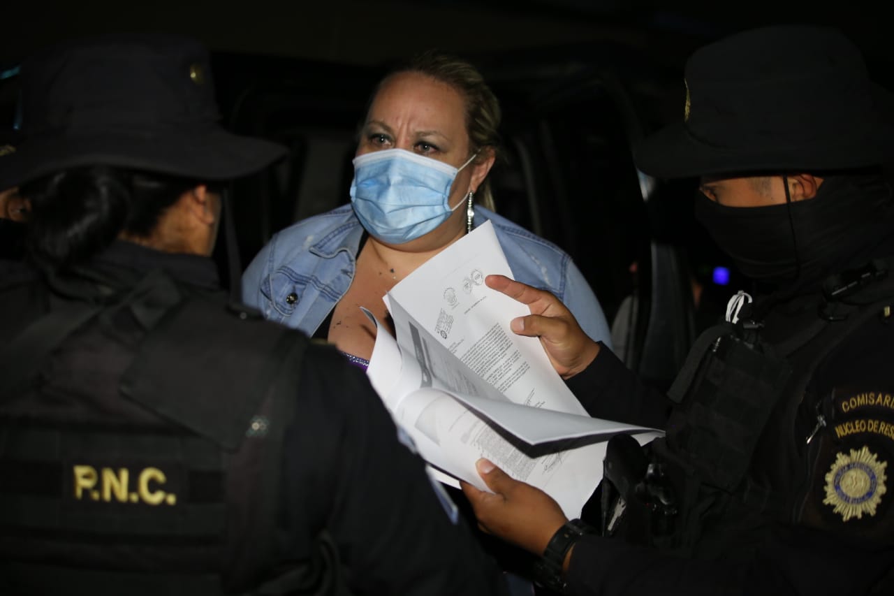 María Marta Patricia Castañeda Torres, sobrina de la excandidata presidencial Sandra Torres, tenía seis ordenes de captura vigentes. (Foto Prensa Libre: Cortesía PNC)