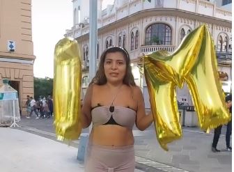 Tik toker salvadoreña Yanira Berríos llega al primer millón de seguidores. (Foto Prensa Libre: Tomada de yaniraberrios371)