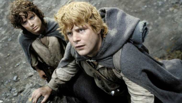 El señor de los anillos está protagonizada por Elijah Wood como Frodo y Sean Astin como Sam. Cinéma Nouvelle Ligne