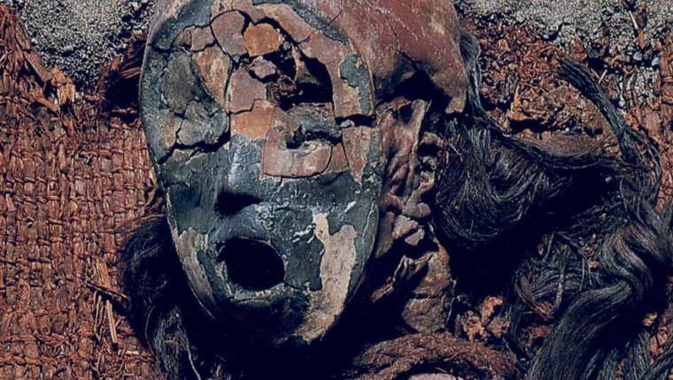 La cultura chinchorro momificaba niños y adultos. Este es un niño de 6 o 7 años de más de 4.000 años de antigüedad. (CORTESÍA UNIVERSIDAD DE TARAPACÁ)