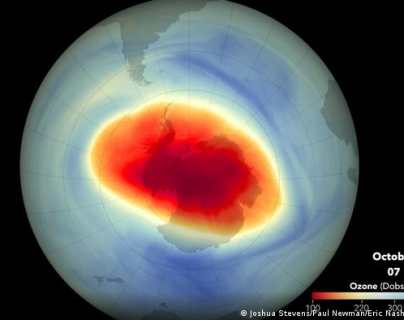 Video de la NASA muestra el crecimiento del enorme agujero de ozono antártico en 2021