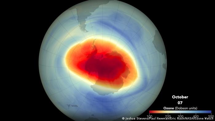 Video de la NASA muestra el crecimiento del enorme agujero de ozono antártico en 2021