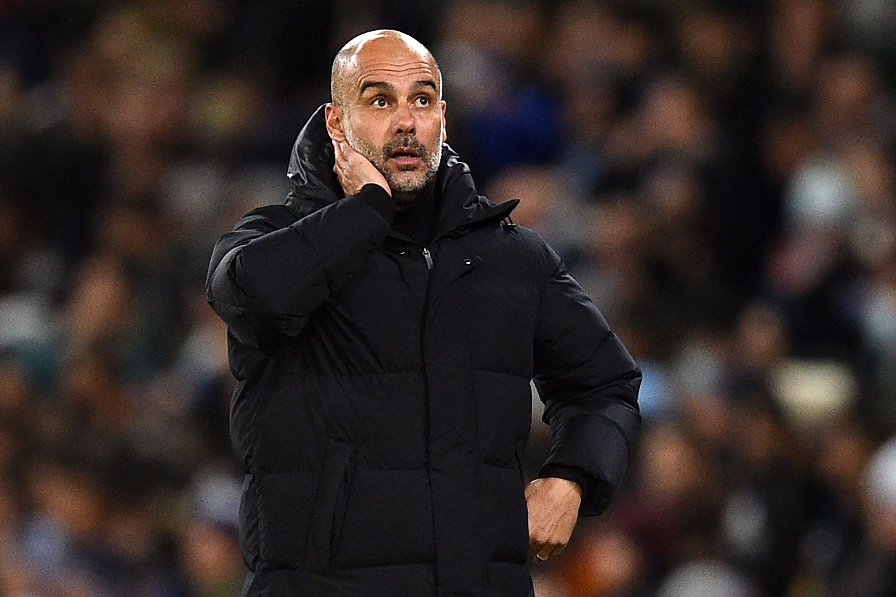 El técnico del Manchester City, Pep Guardiola. (Foto Prensa Libre: AFP)