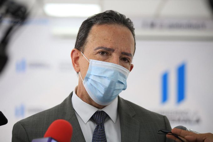 El ministro de Finanzas, Álvaro González Ricci, participó el 18 de noviembre en el lanzamiento de la renovación del Portal de Transparencia Presupuestaria. (Foto, Prensa Libre: Minfin).