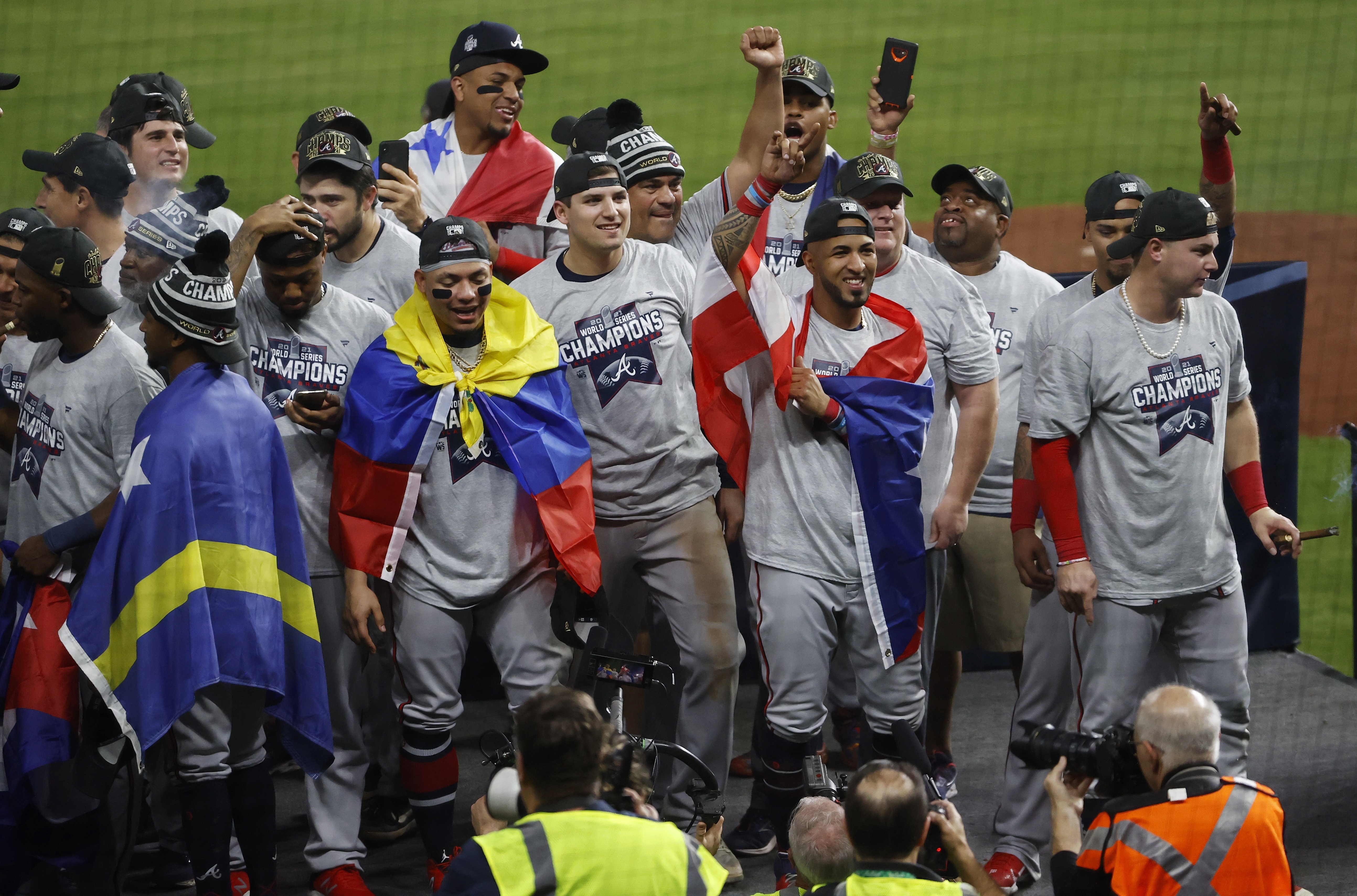 Bravos, campeones de la Serie Mundial, con Fried y Soler de estrellas