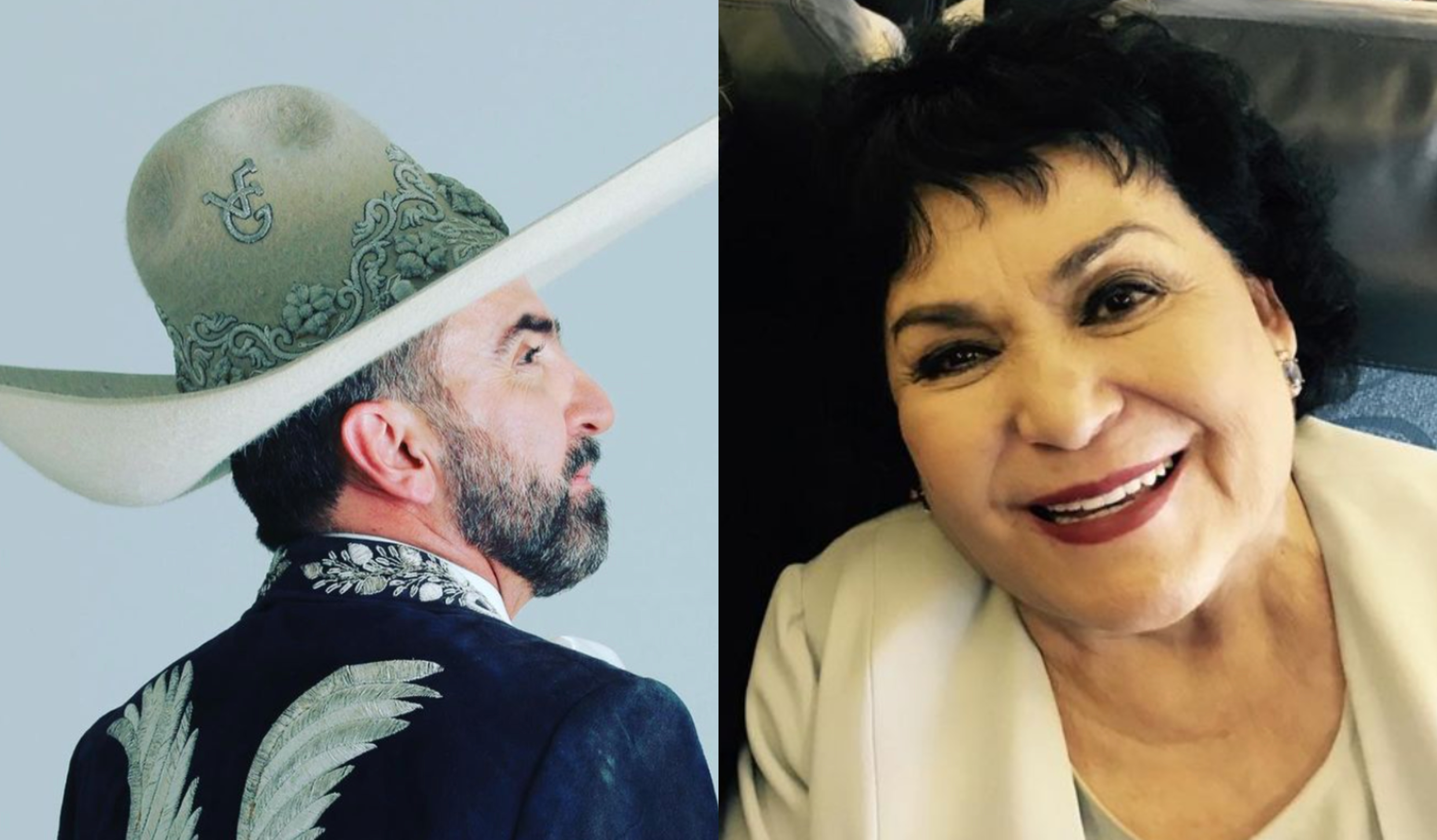 Vicente Fernándes Jr. coincidió con Carmen Salinas durante la grabación de una telenovela. (Foto Prensa Libre: @vicentefdzjr9 y @carmensalinas_56/Intagram)