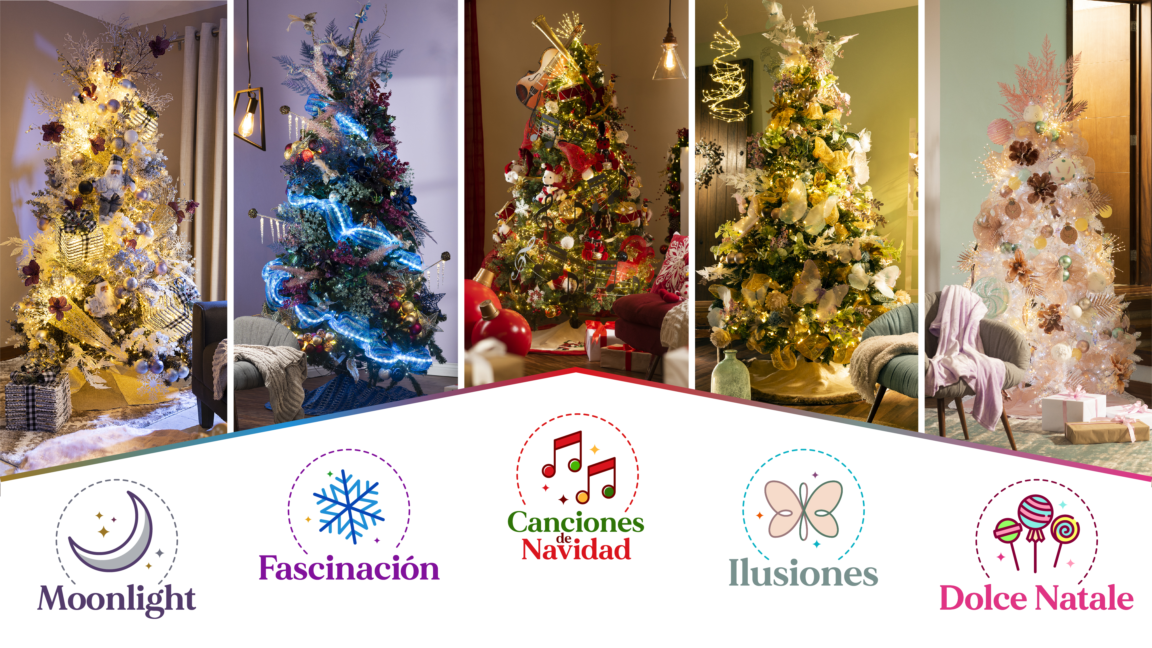 Los guatemaltecos disponen de cinco colecciones de decoración navideña para adornas sus hogares. Foto Prensa Libre: Cortesía.