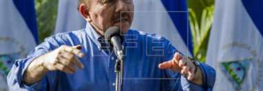 El presidente de Nicaragua, Daniel Ortega, resaltó las buenas relaciones que mantiene con otros país. (Foto Prensa Libre: EFE)