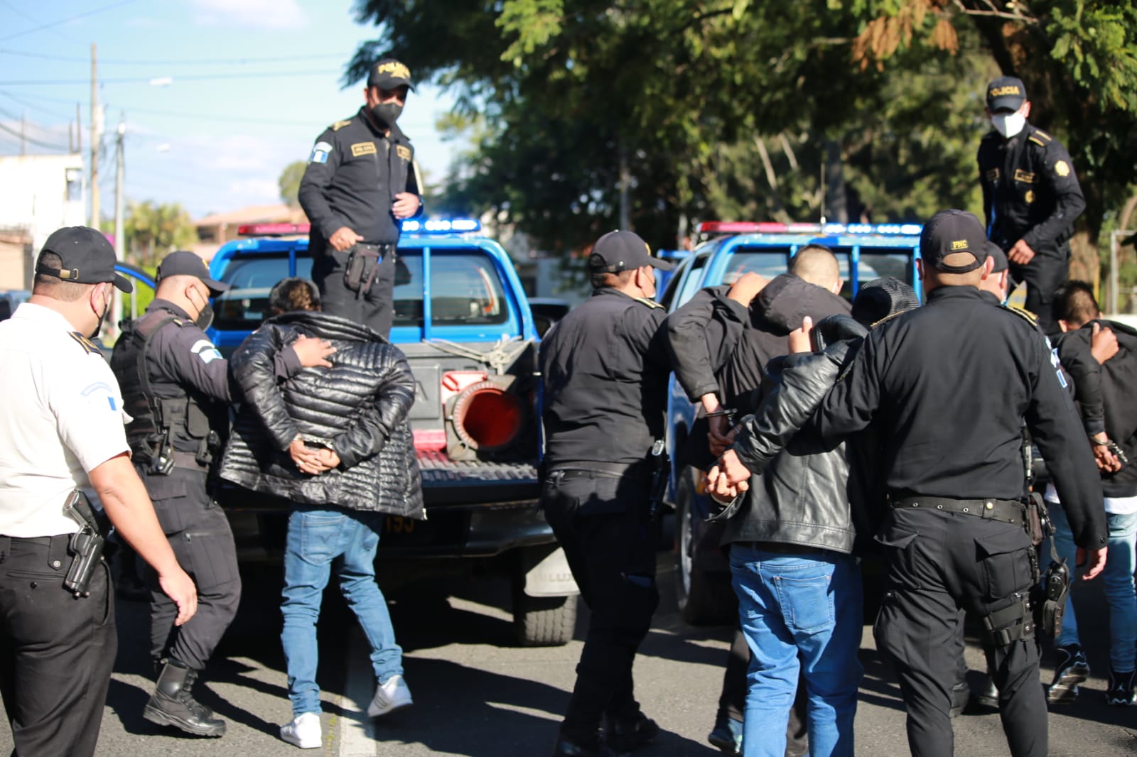 La Policía dijo que los sujetos eran pandilleros reincidentes. (Foto: PNC)