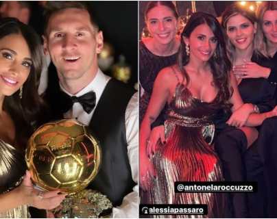 Cena con amigos, fotos con el trofeo y la ausencia de Wanda y Mauro Icardi: así fue la celebración íntima de Messi y Antonella por el Balón de Oro