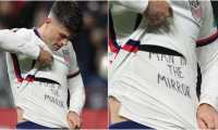 El jugador de Estados Unidos Christian Pulisic entró de cambio ante México y consiguió abrir el marcador al 74' con el primero de los dos goles que le marcaron al combinado de Gerardo Martino. (Foto Prensa Libre: Twitter)