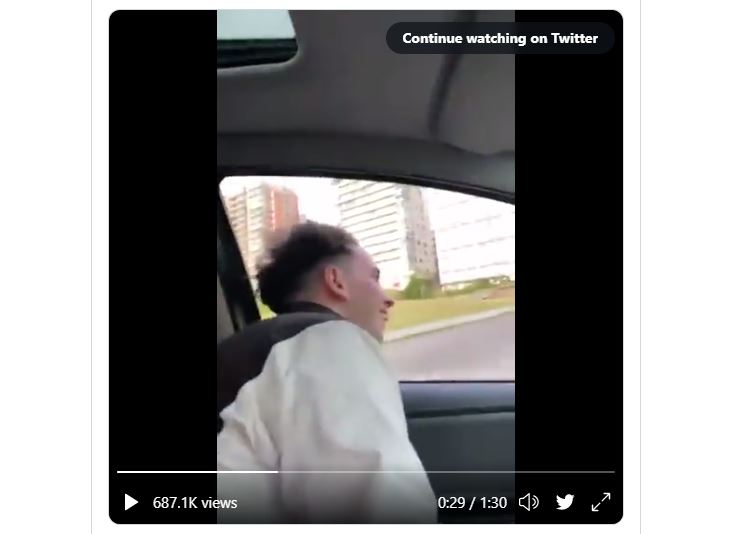 “Si nos matamos, nos matamos”: el indignante video de un joven que conduce a excesiva velocidad y causa accidente