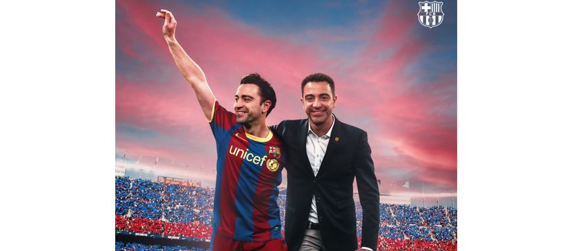 El Barcelona le dio la bienvenida a Xavi Hernández. (Foto Prensa Libre: FC Barcelona)