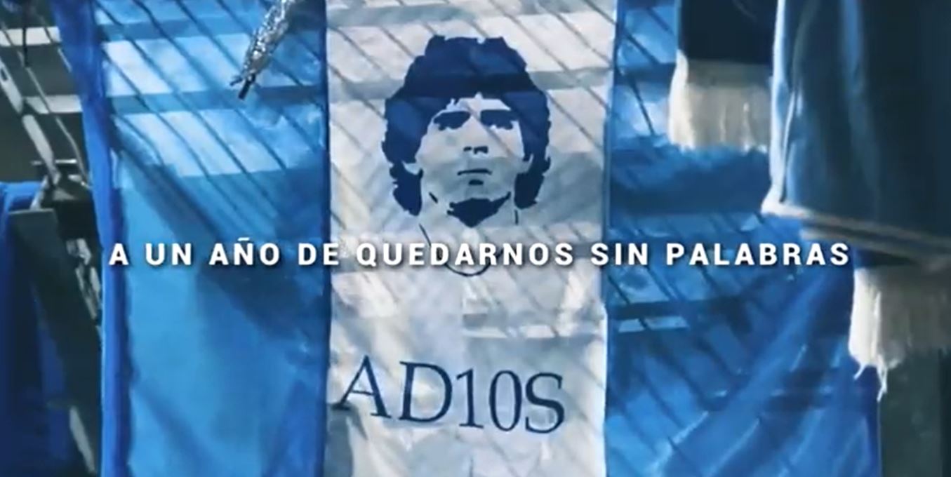Diego Maradona cumple este jueves un año de haber fallecido. (Foto Prensa Libre: Captura video AFA)