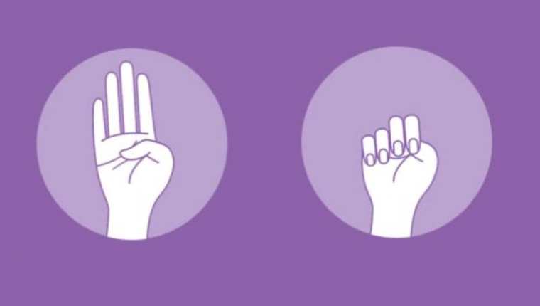 Los gestos con las manos se conocen en TikTok como una forma de representar la violencia doméstica. (Foto Prensa Libre: Twitter)