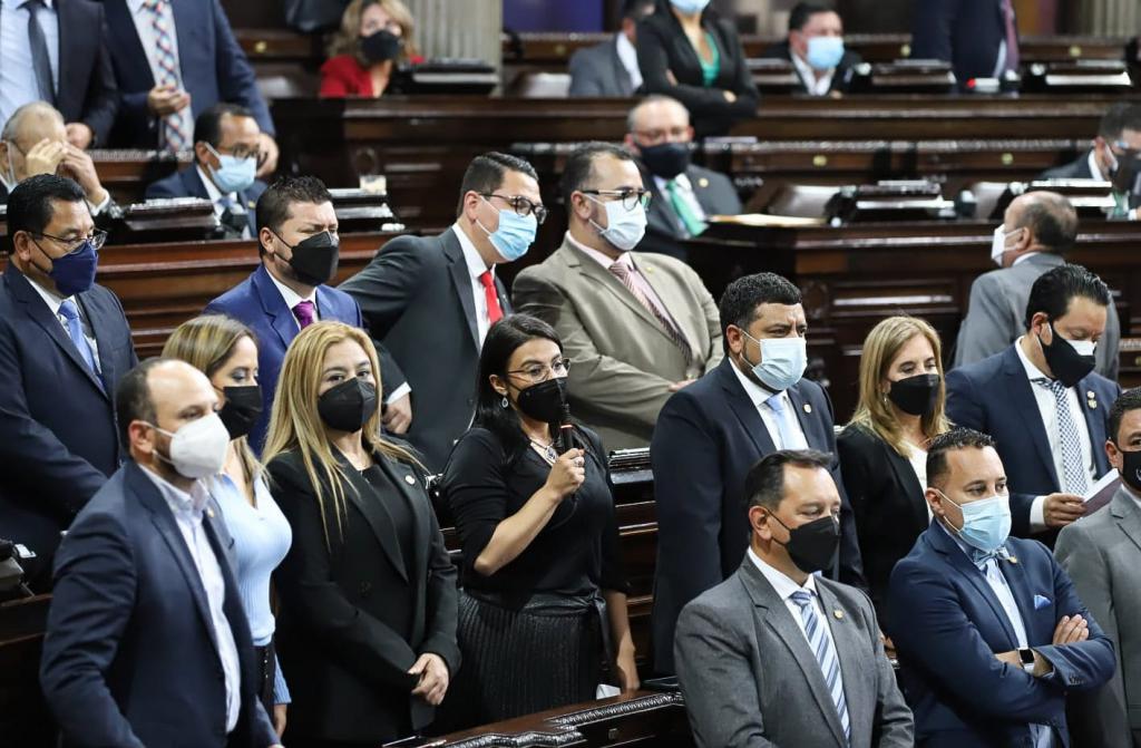 Por tercer año el Congreso es liderado por el bloque oficial, cuya presidenta es la diputada Shirley Rivera. Fotografía: Prensa Libre. 