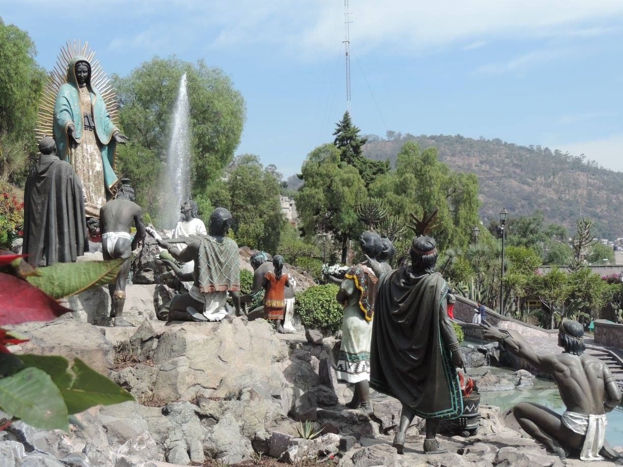 Una escena de la aparición de la Virgen de Guadalupe en México.  (Foto Prensa Libre: Ingrid Reyes)