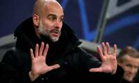 Leipzig (Germany), 07/12/2021.- Manchester City's head coach Pep Guardiola reacts during the UEFA Champions League group A soccer match between RB Leipzig and Manchester City at Red Bull Arena in Leipzig, Germany, 07 December 2021. (Liga de Campeones, Alemania) EFE/EPA/FILIP SINGER
