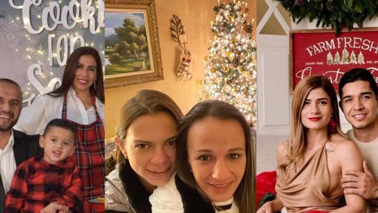 José Contreras, María Micheo y Karla Micheo compartieron sus fetejos navideños. (Foto Prensa Libre: Instagram)
