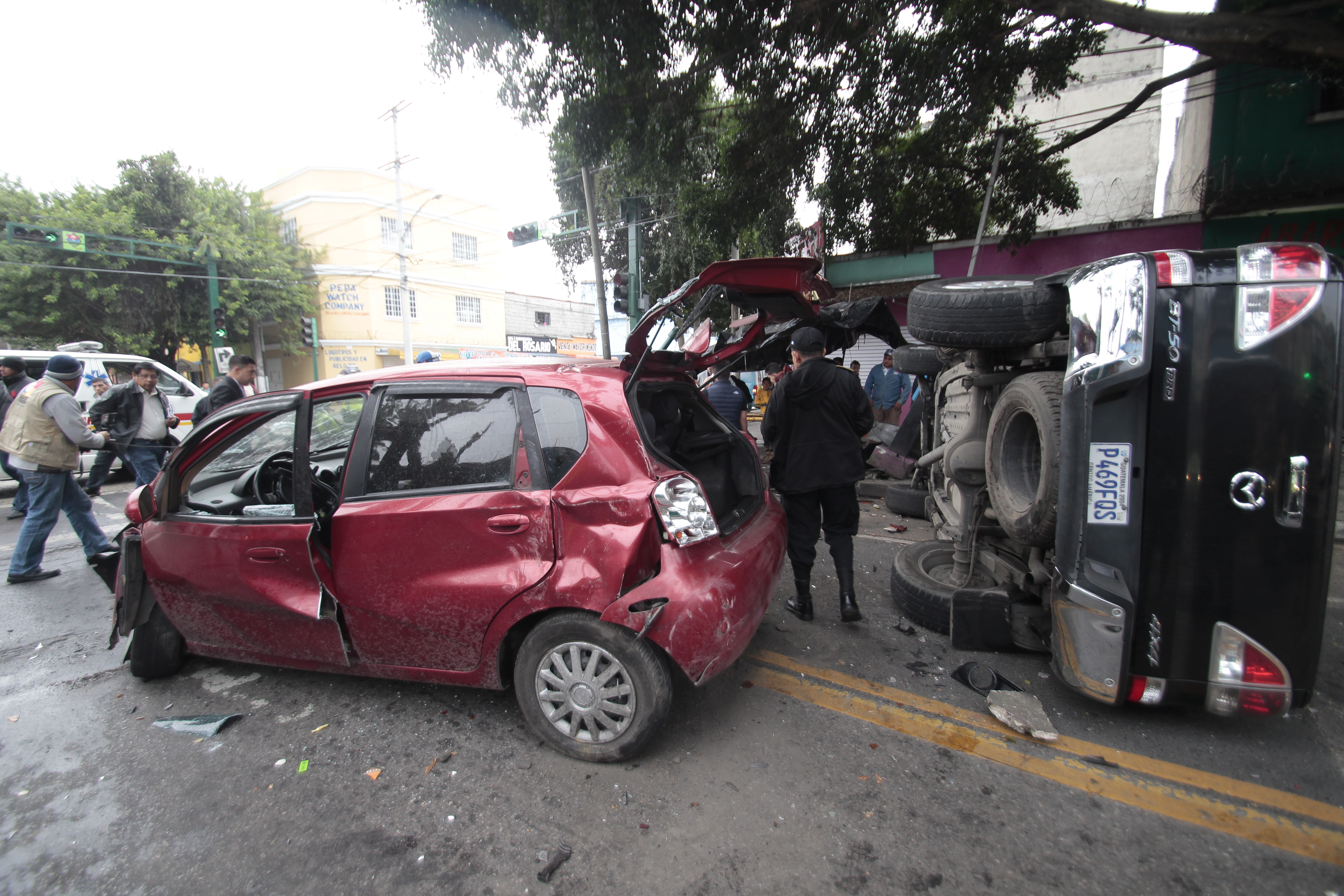 Los accidentes de tránsito se han incrementado en esta semana, según las PMT de distintos municipios. (Foto Prensa Libre: Hemeroteca PL)