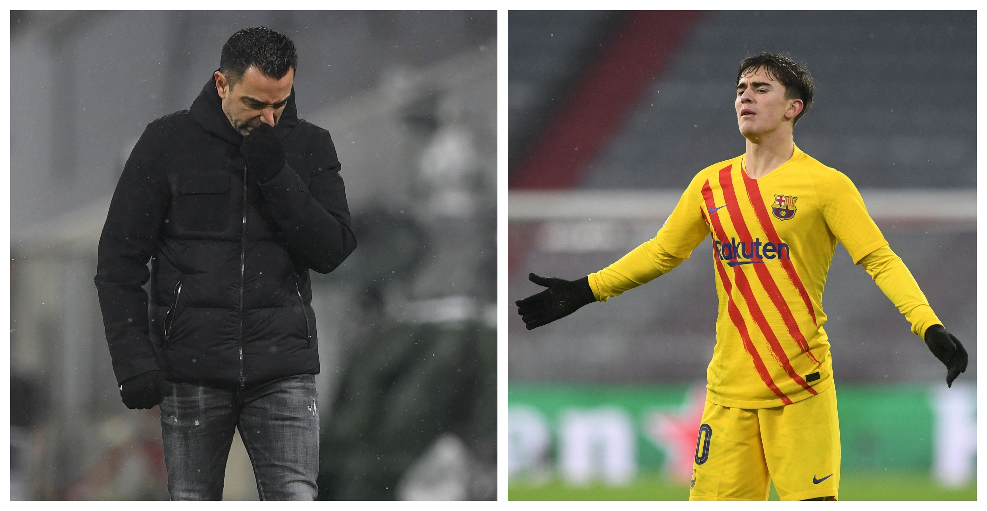 Los barcelonistas lamentaron el resultado en Alemania. (Foto Prensa Libre: AFP)