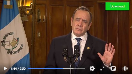 El presidente Alejandro Giammattei anunció modificaciones a la ley seca. (Foto Prensa Libre: Captura de Pantalla)