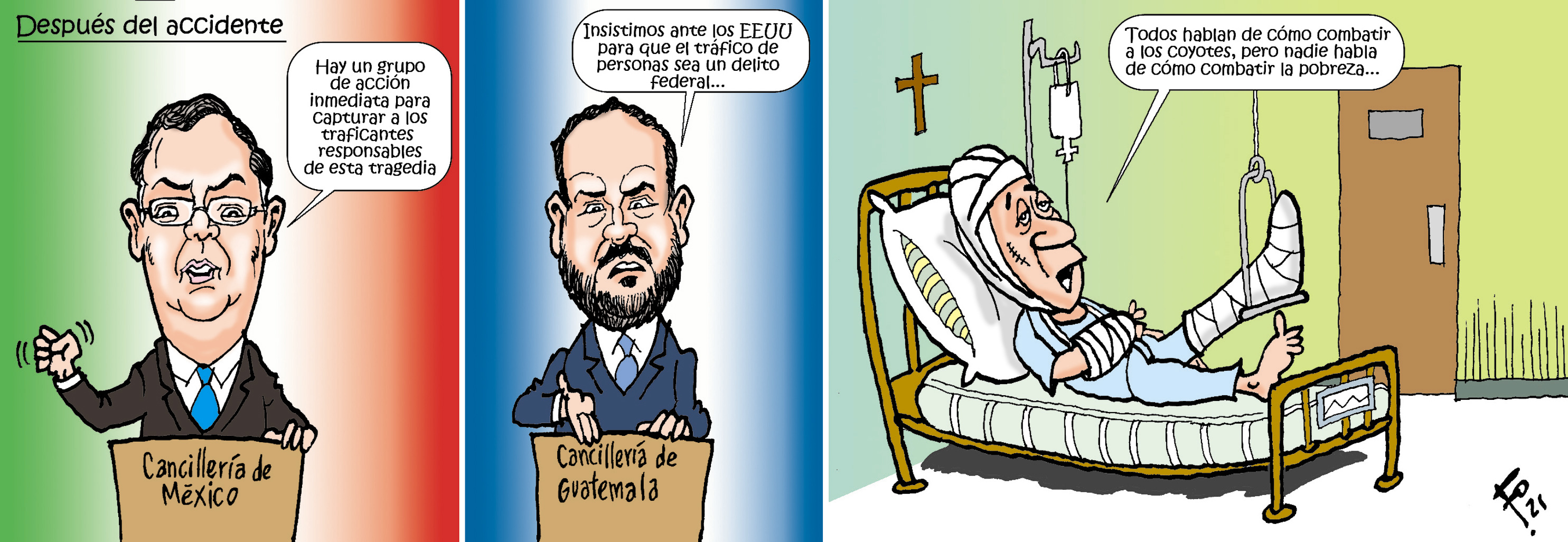 Personajes: Marcelo Ebrard y Pedro Brolo.