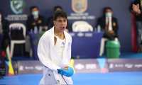 Karate Carlos Chacón se queda con la plata en el Panamericano Junior de Cali. (Foto COG).