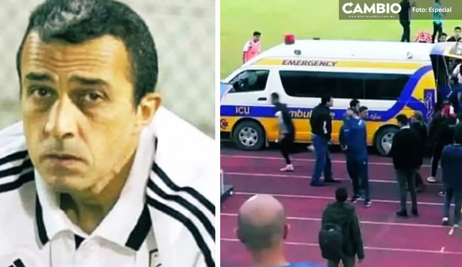 El entrenador Adham El Salhadar perdió la vida, después de la celebración del gol de su equipo en la Liga Segunda División de Egipto. (Foto Redes). 