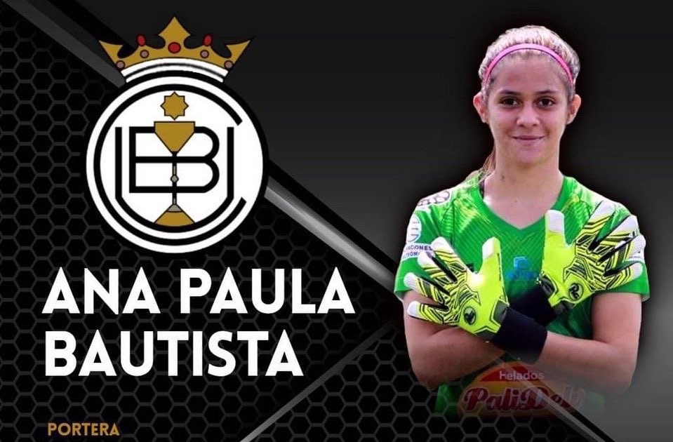 Ana Paula Bautista es el nuevo fichaje del equipo UB Coquense, de la tercera división del futbol español. (Foto Cortesía).