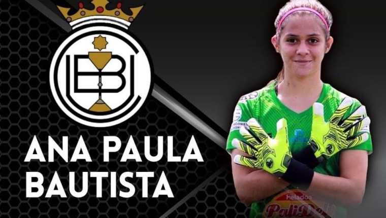 Ana Paula Bautista es el nuevo fichaje del equipo UB Coquense, de la tercera división del futbol español. (Foto Cortesía).
