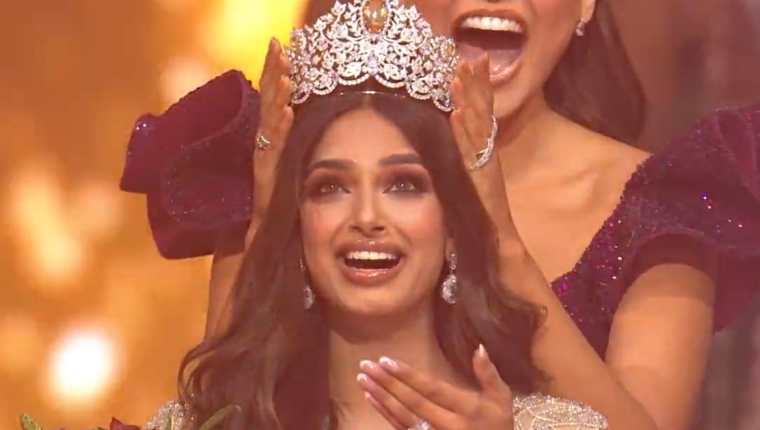 Harnaaz Sandhu de India es la nueva Miss Universo.  