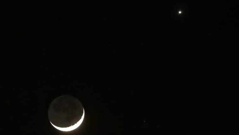 En diciembre la Luna tendrá cinco conjunciones planetarias, tres de ellas se verán en Guatemala. (Foto Prensa Libre: Élmer Vargas)