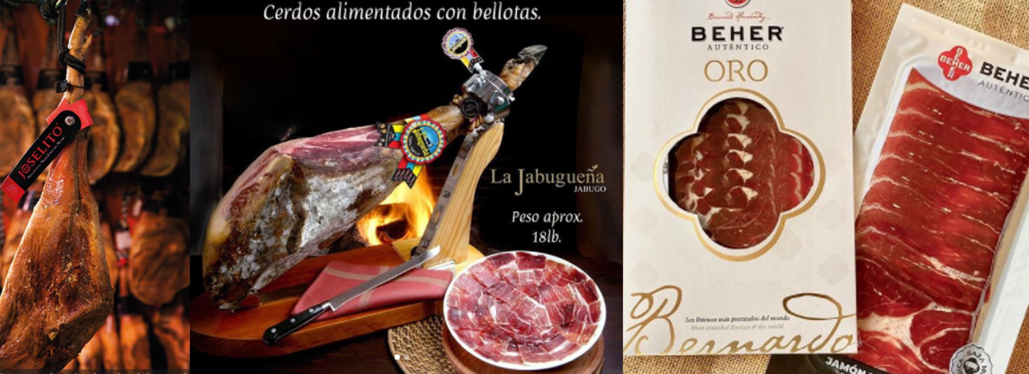 Pata Negra distribuye los jamones ibéricos de las marcas Joselito, Beher y Jabugueña. Foto Prensa Libre: Cortesía.