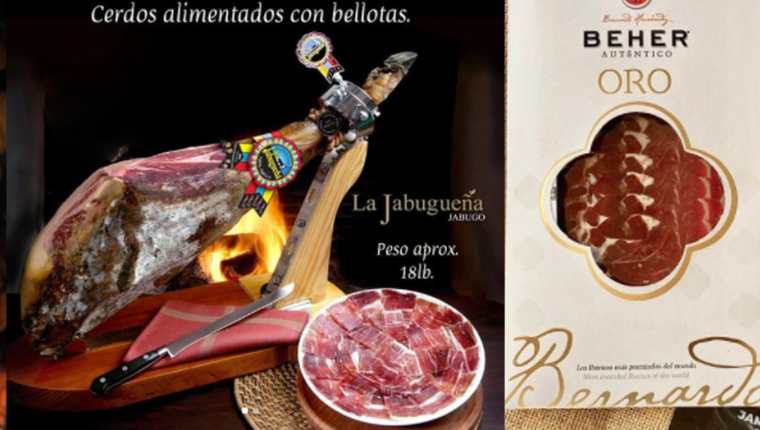Pata Negra distribuye los jamones ibéricos de las marcas Joselito, Beher y Jabugueña. Foto Prensa Libre: Cortesía.