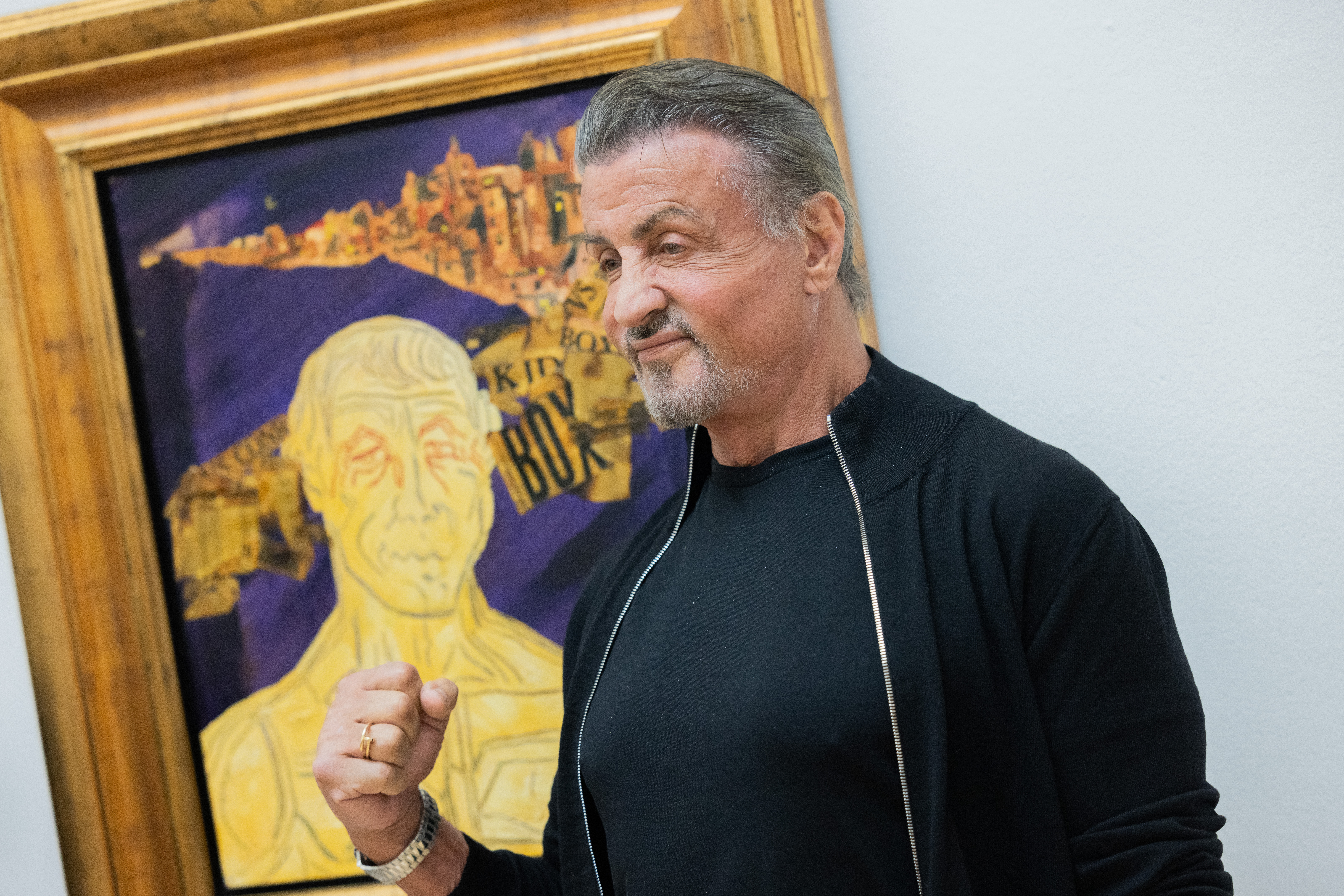 Sylvester Stallone expone su pintura en Alemania